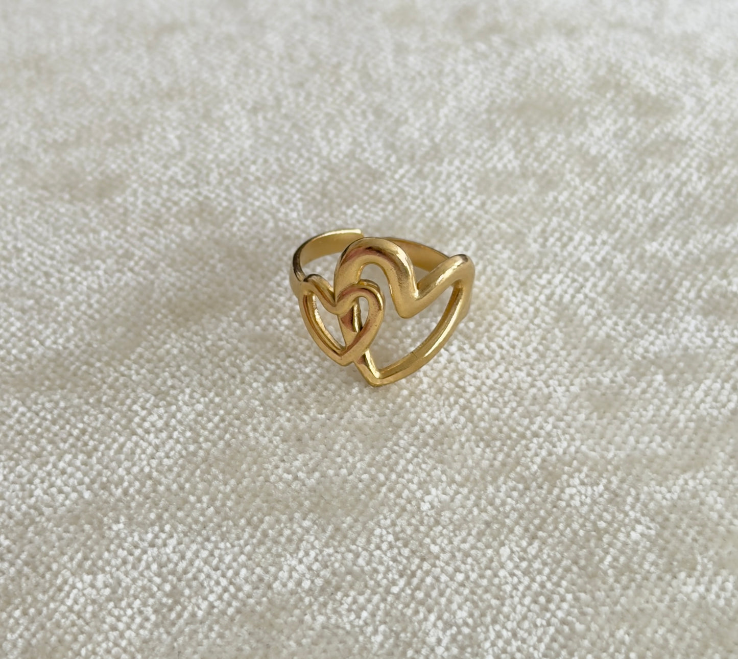 Sortija Dos Corazones Oro