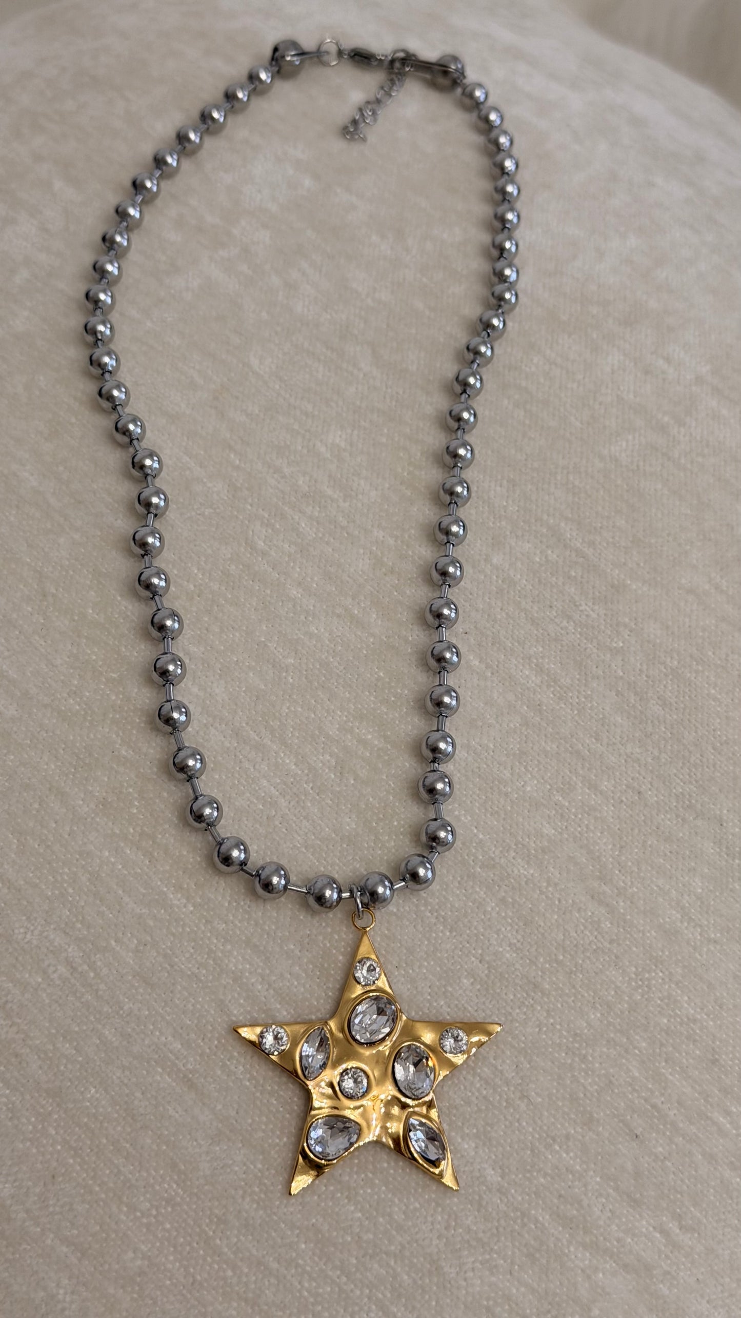 Collar Estrella Dos Tonos