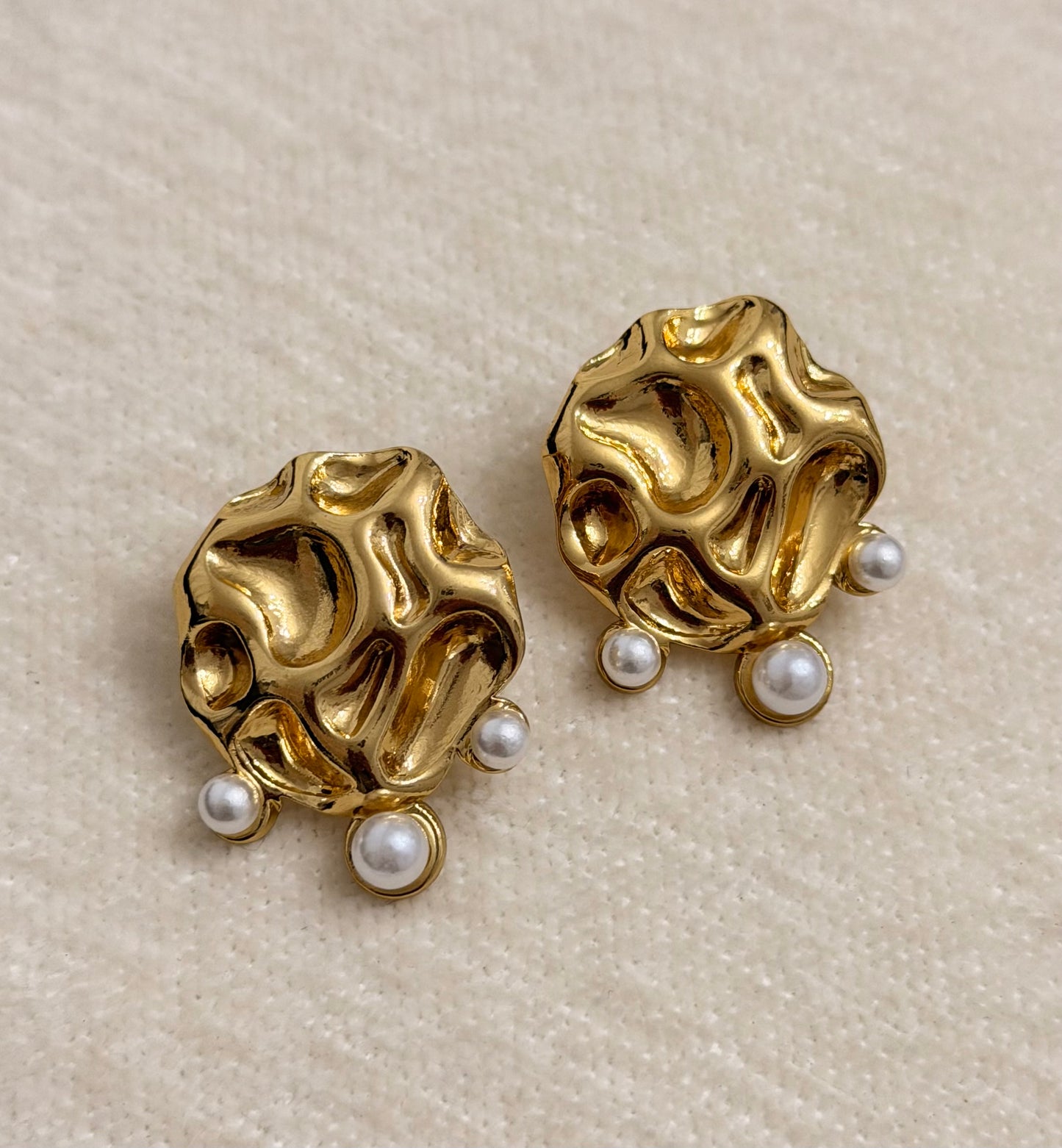 Aretes Pearls Buttons