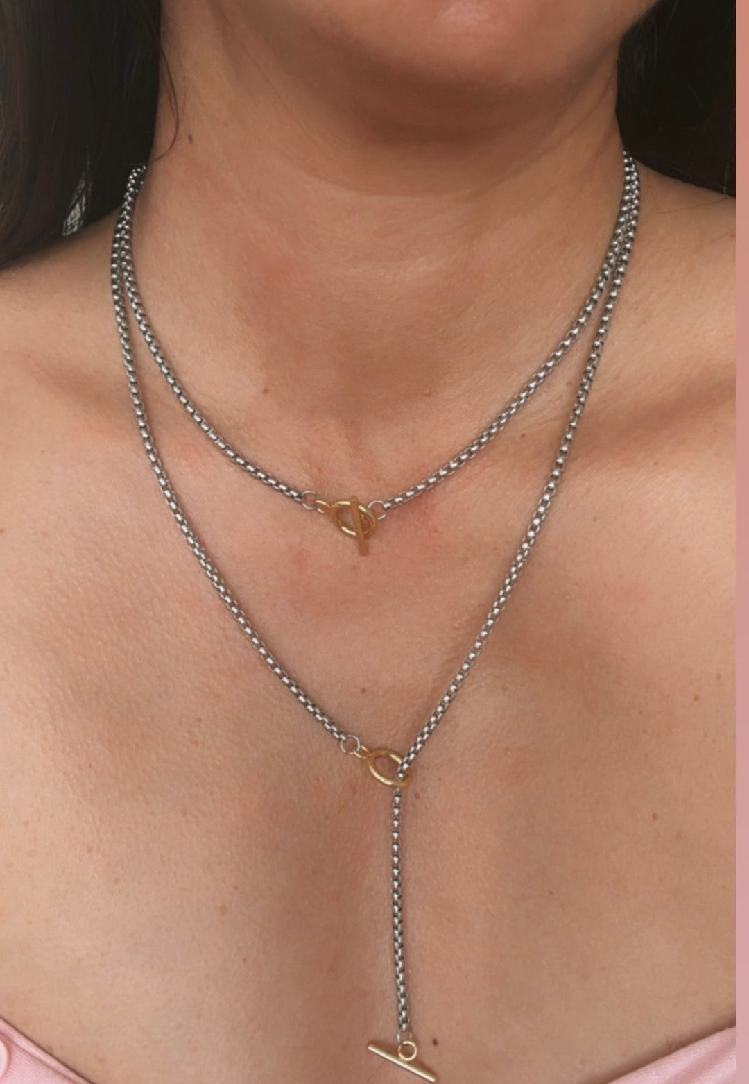 Collar Circle Dos Tonos