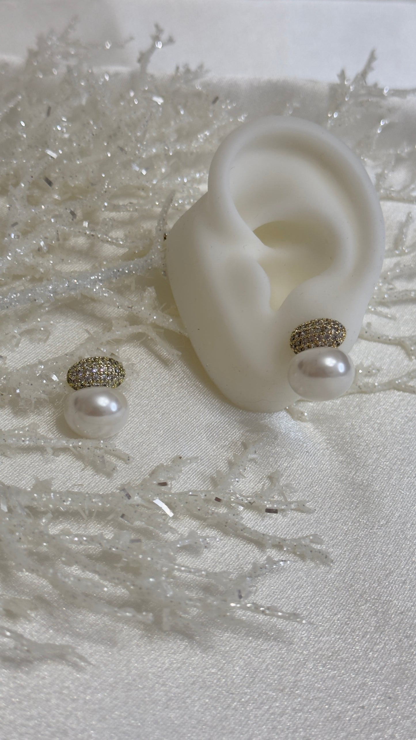 Aretes Pave Gold