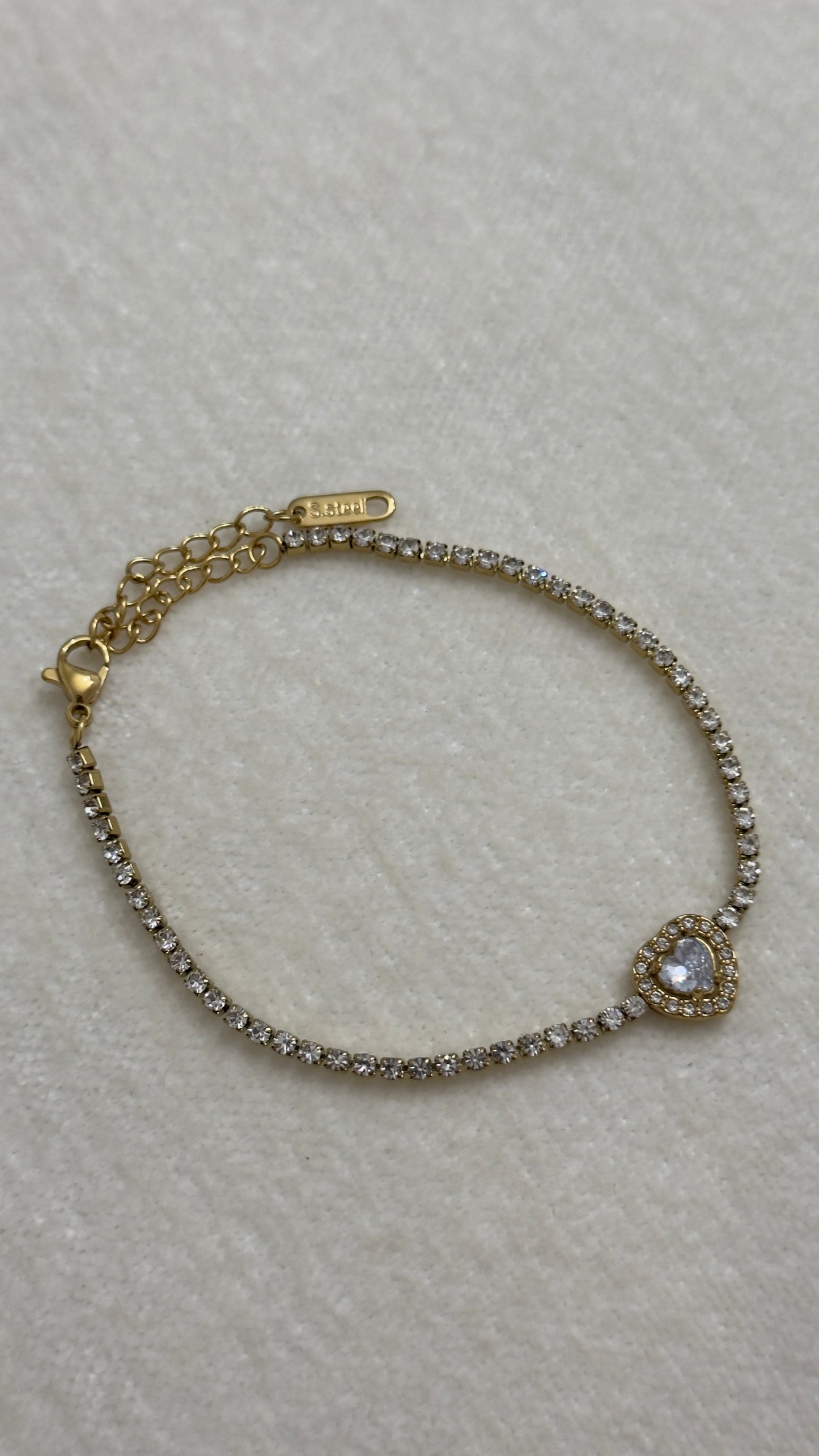 Pulsera Tennis Corazon