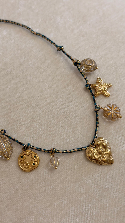 Collar Gold Charms