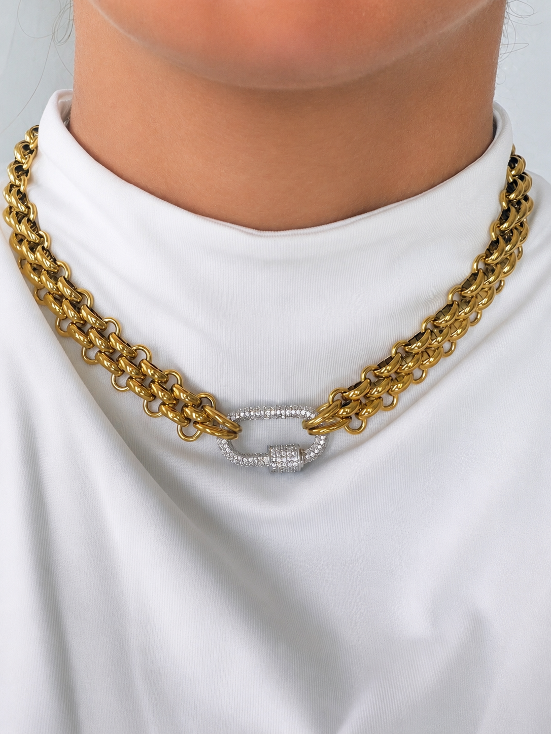 Collar Bold Dos Tonos