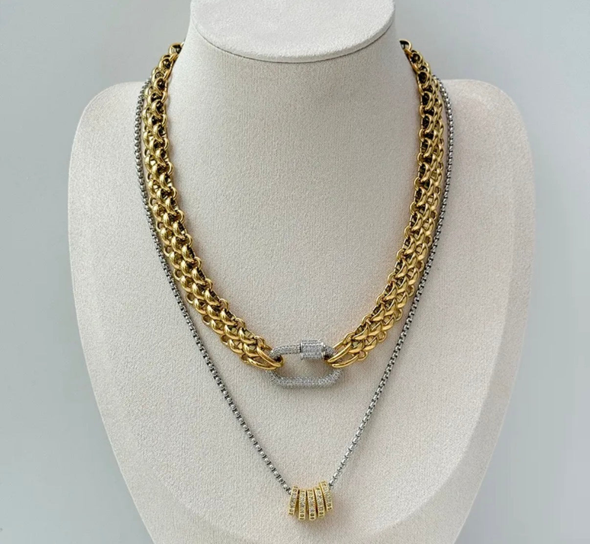 Collar Bold Dos Tonos