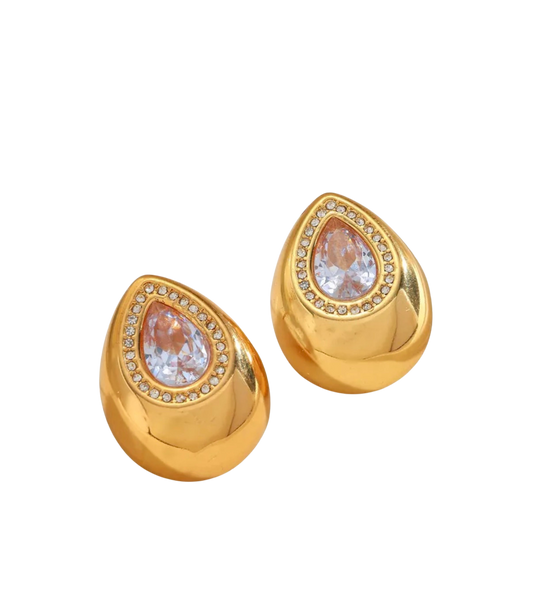 Aretes Gotas de Cristal