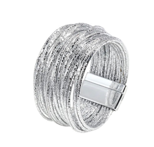 Pulsera Silver Leather