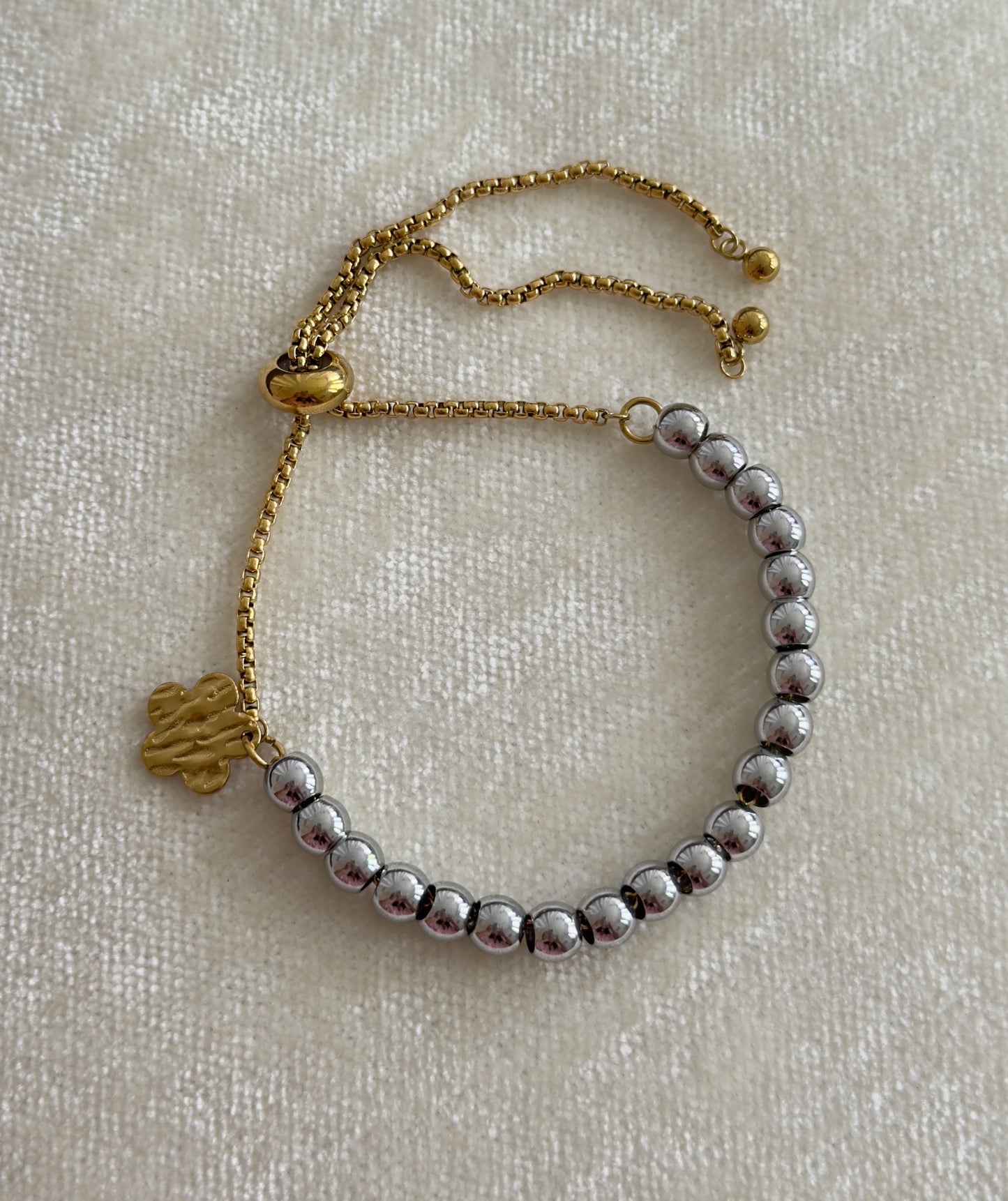 Pulsera Ajustable Dos Tonos