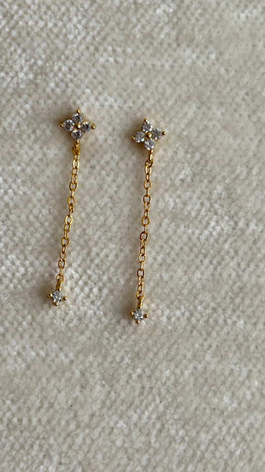 Aretes 925 Flores