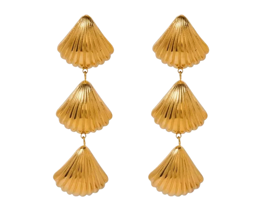 Aretes Shell Gold