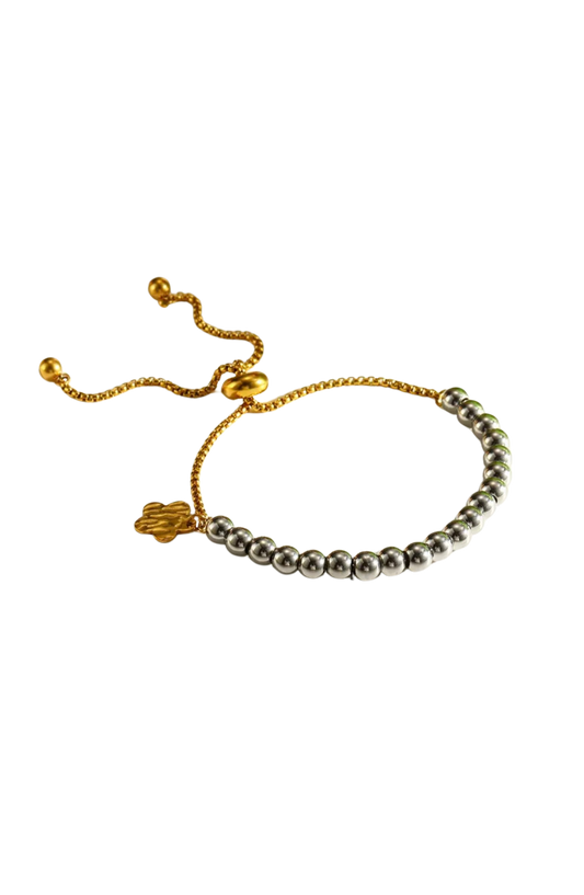 Pulsera Ajustable Dos Tonos