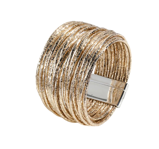 Pulsera Gold Leather
