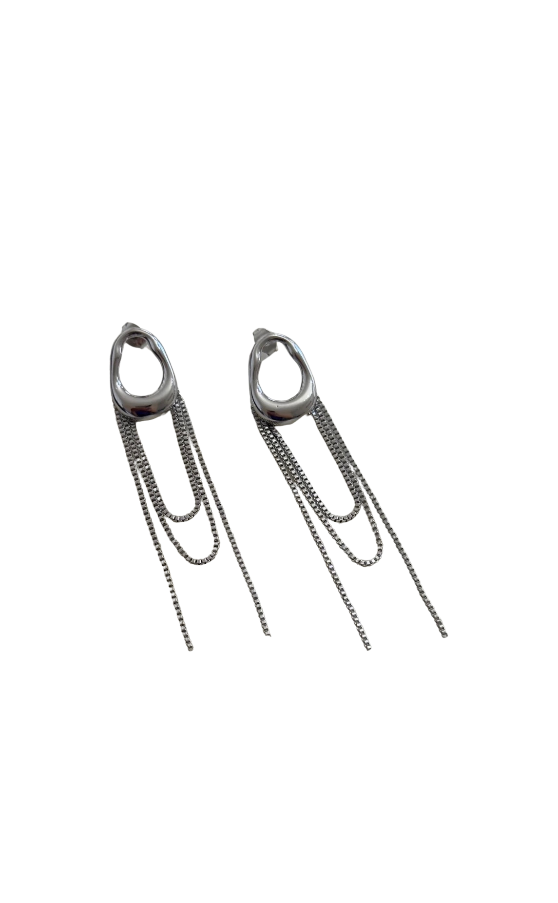 Aretes Cadenitas Plata
