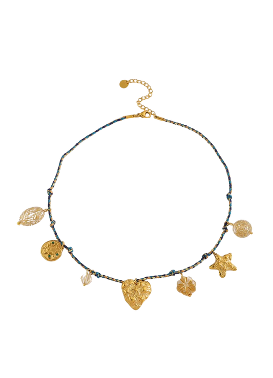 Collar Gold Charms