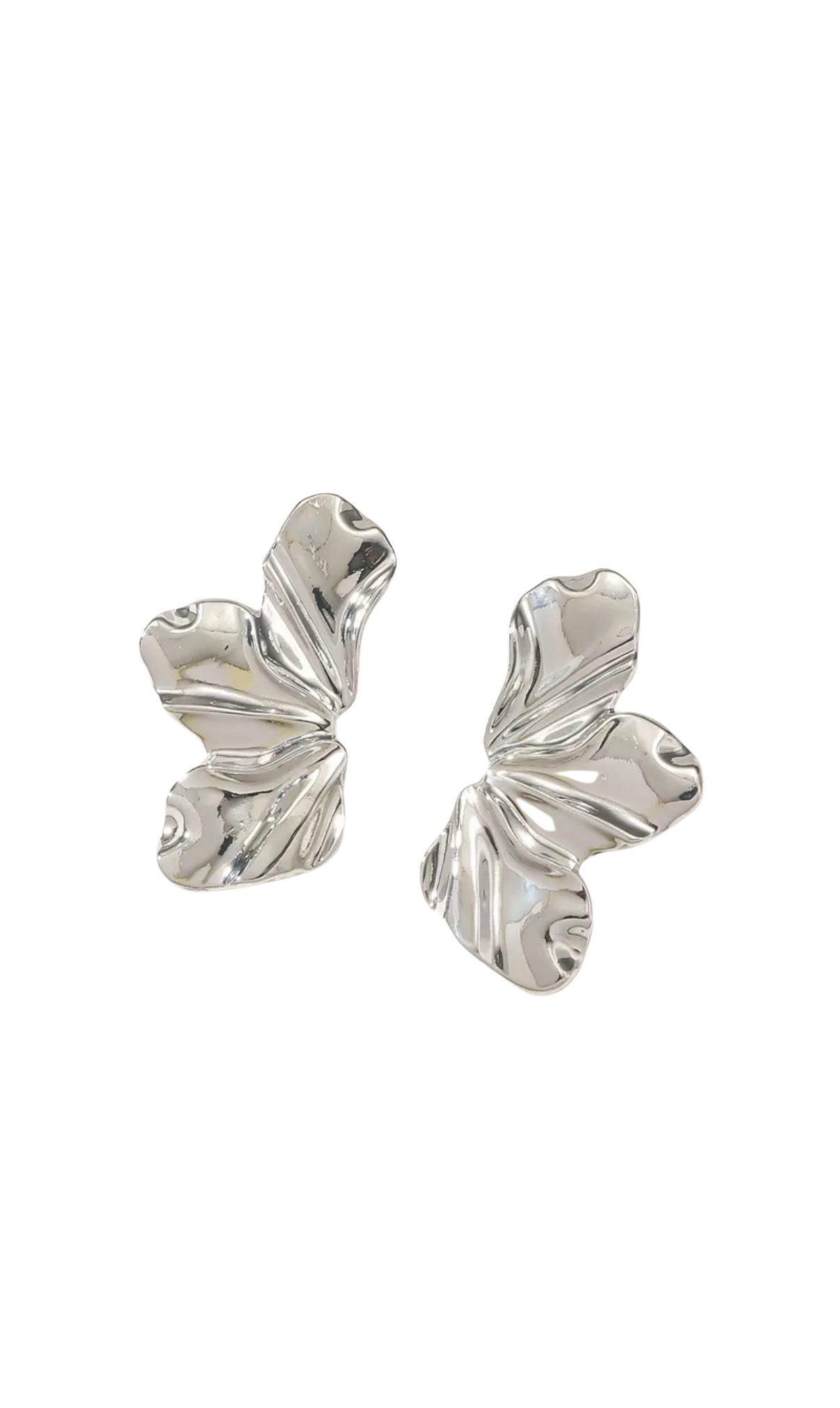 Aretes Pétalos Plata