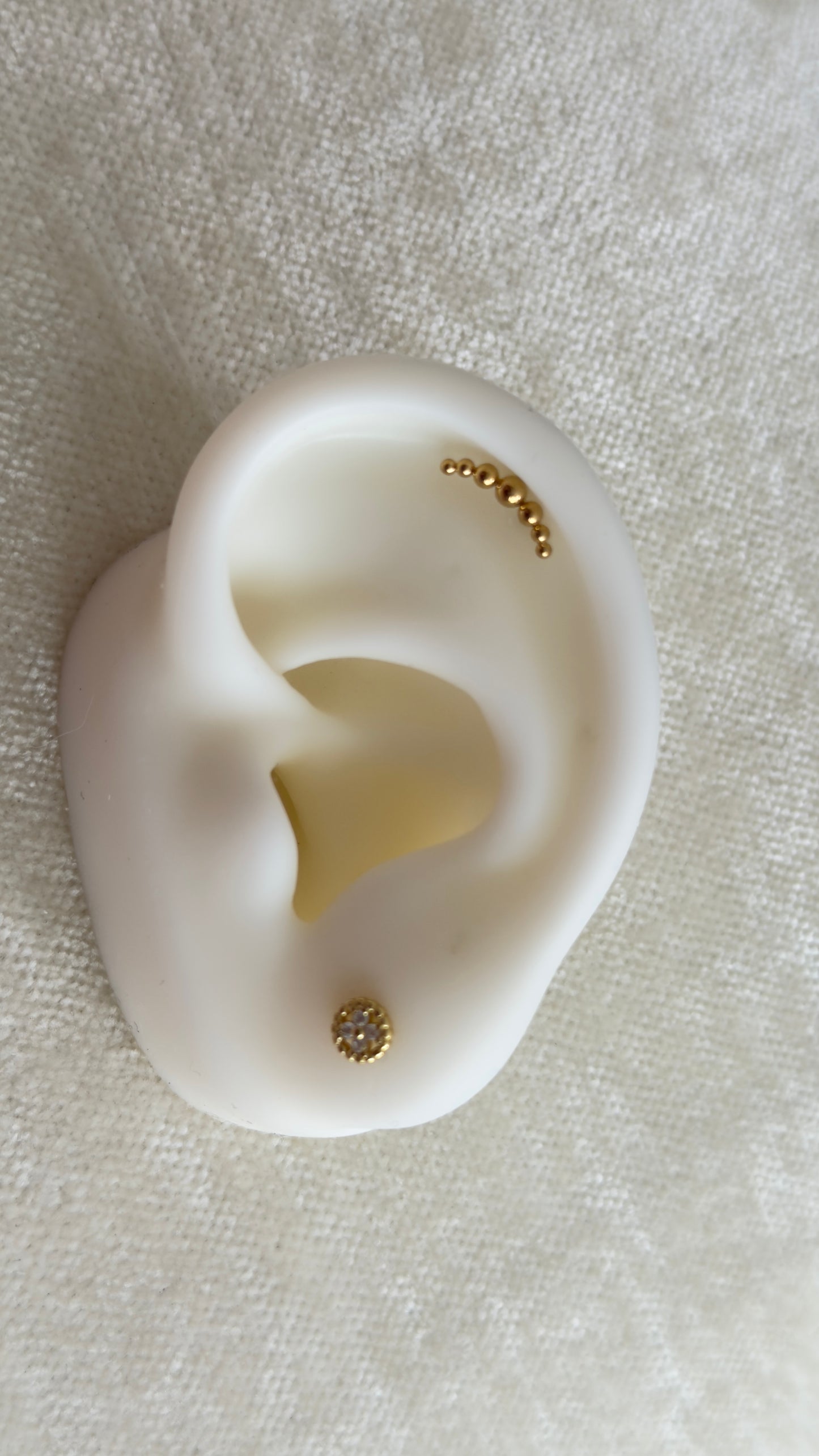Aretes Bolitas Oro