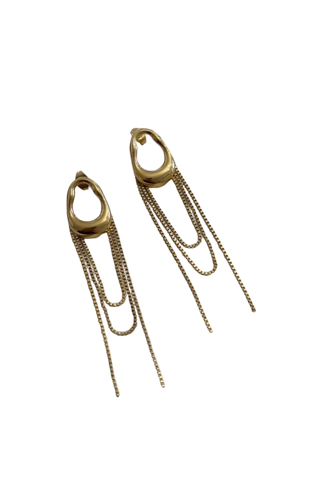 Aretes Cadenitas Oro