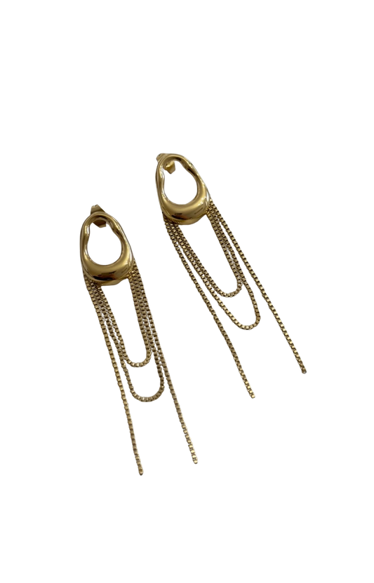 Aretes Cadenitas Oro