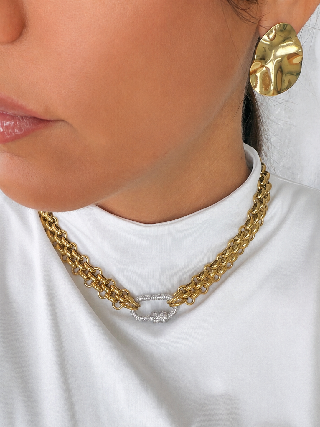 Collar Bold Dos Tonos