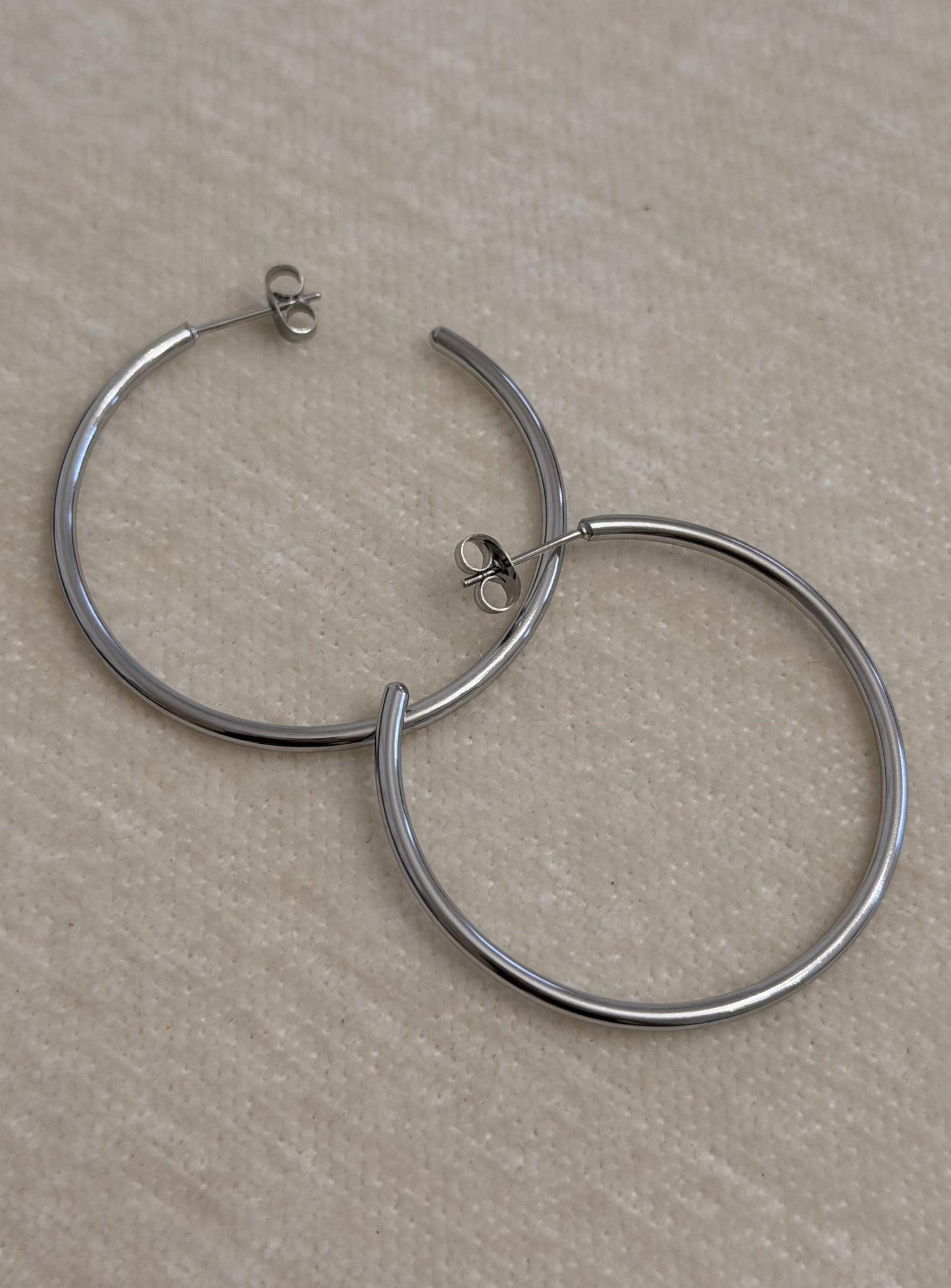 Aretes Argollas Plata
