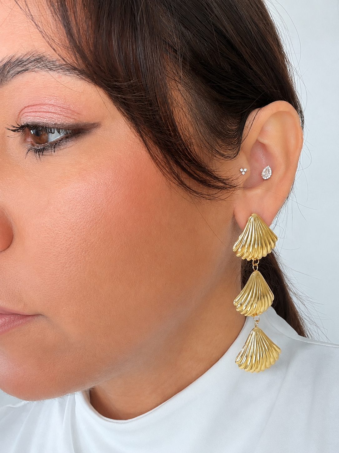 Aretes Shell Gold
