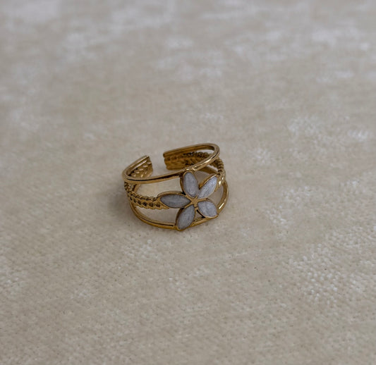 Sortija Flor Perlada