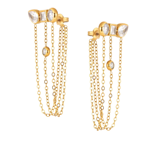 Aretes Drops and Chains