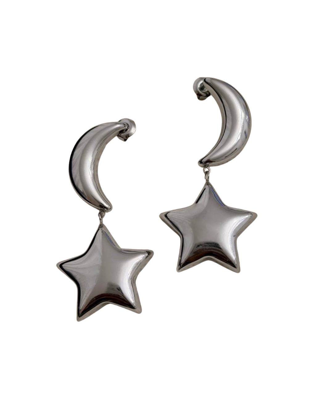 Aretes Moon & Stars Plata