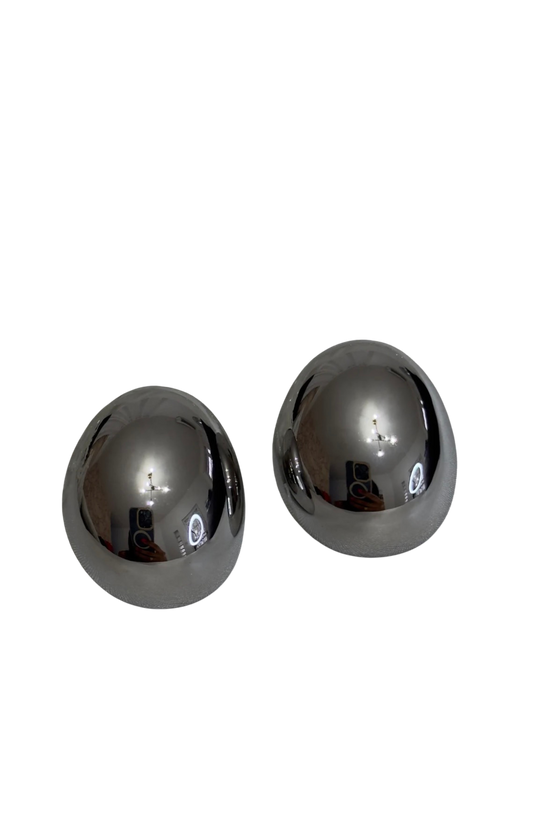 Aretes Chunky Silver