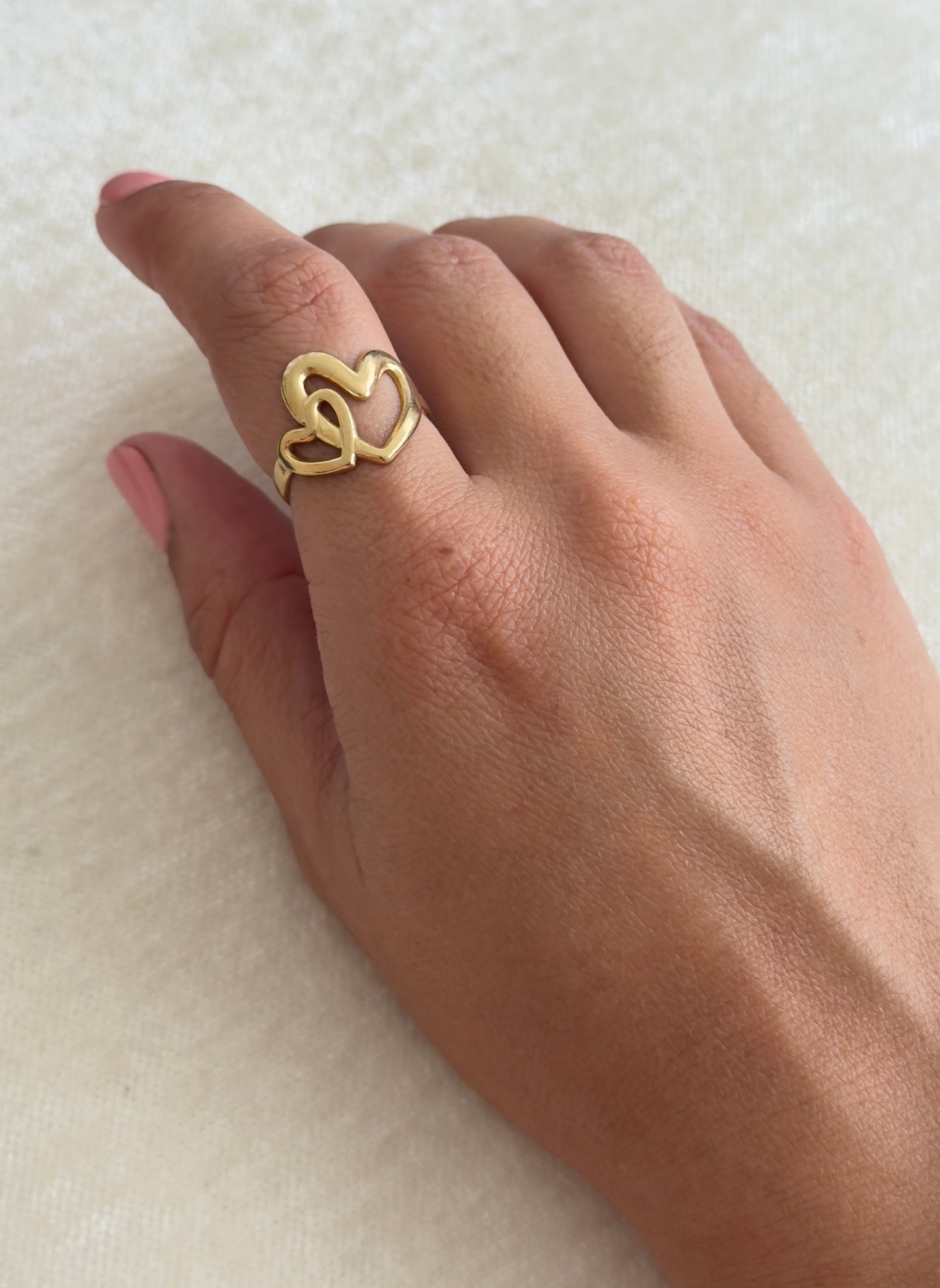 Sortija Dos Corazones Oro