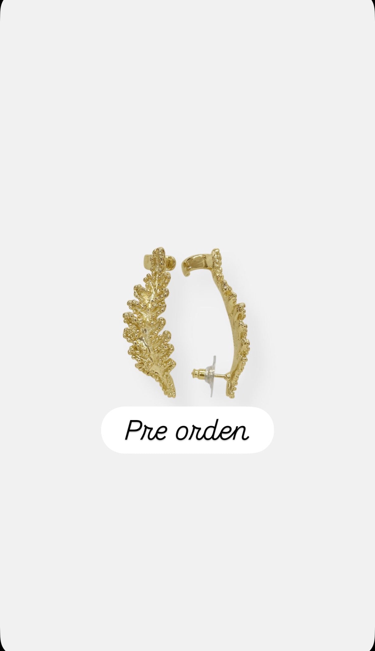 Aretes cuff Espiga