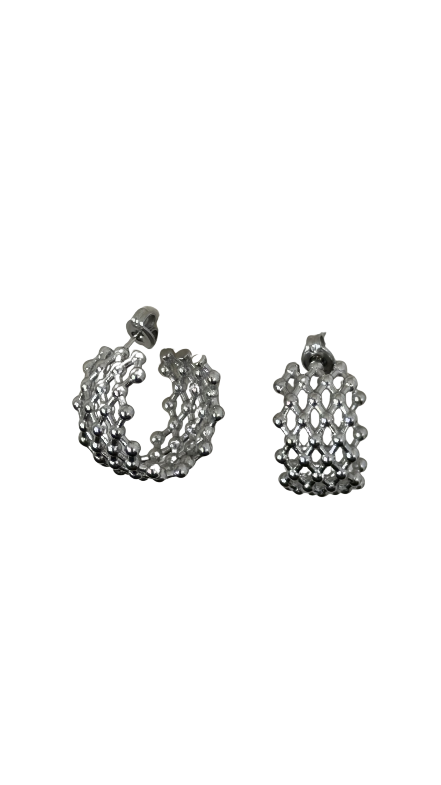 Aretes Mesh Silver