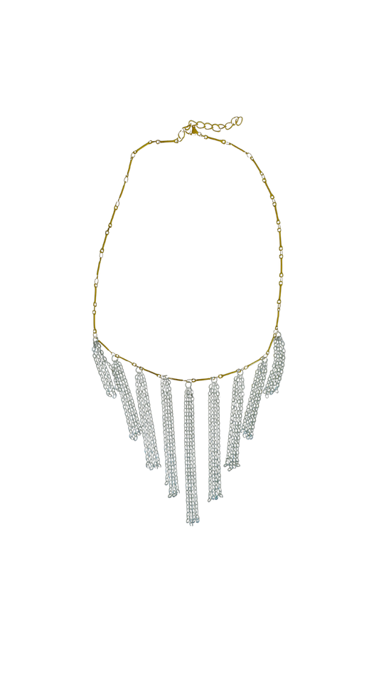 Collar Fringes Dos Tonos