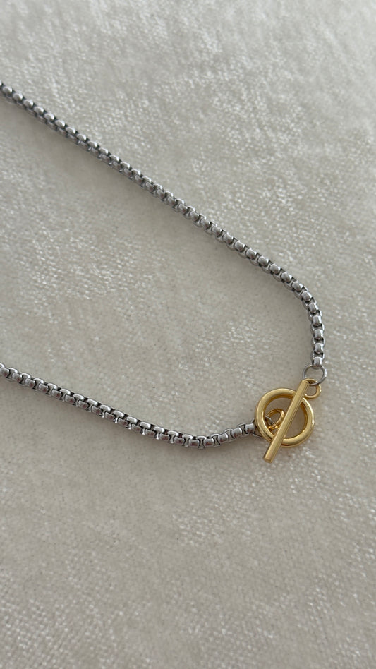 Collar Circle Dos Tonos