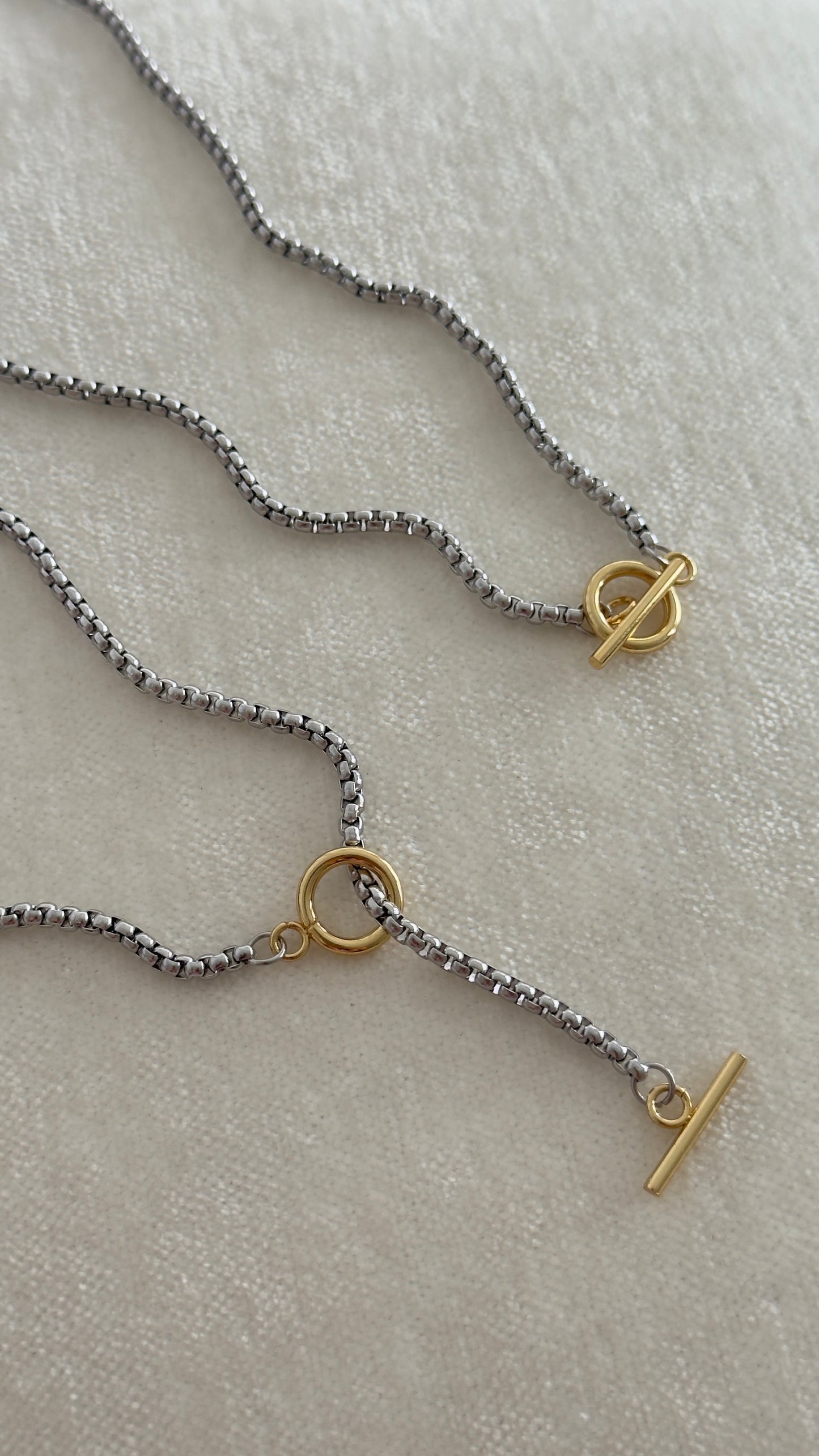 Collar Circle Dos Tonos