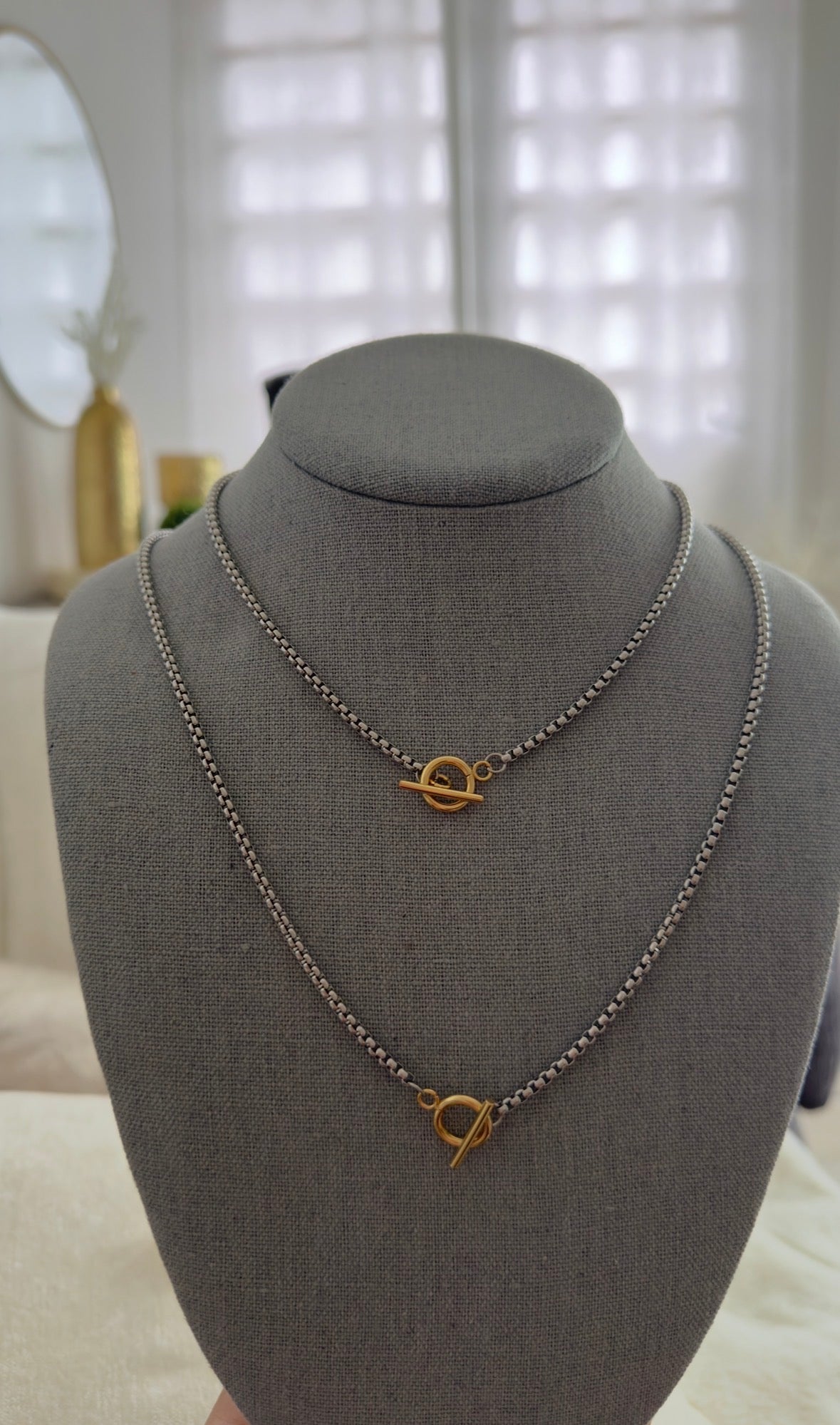 Collar Circle Dos Tonos