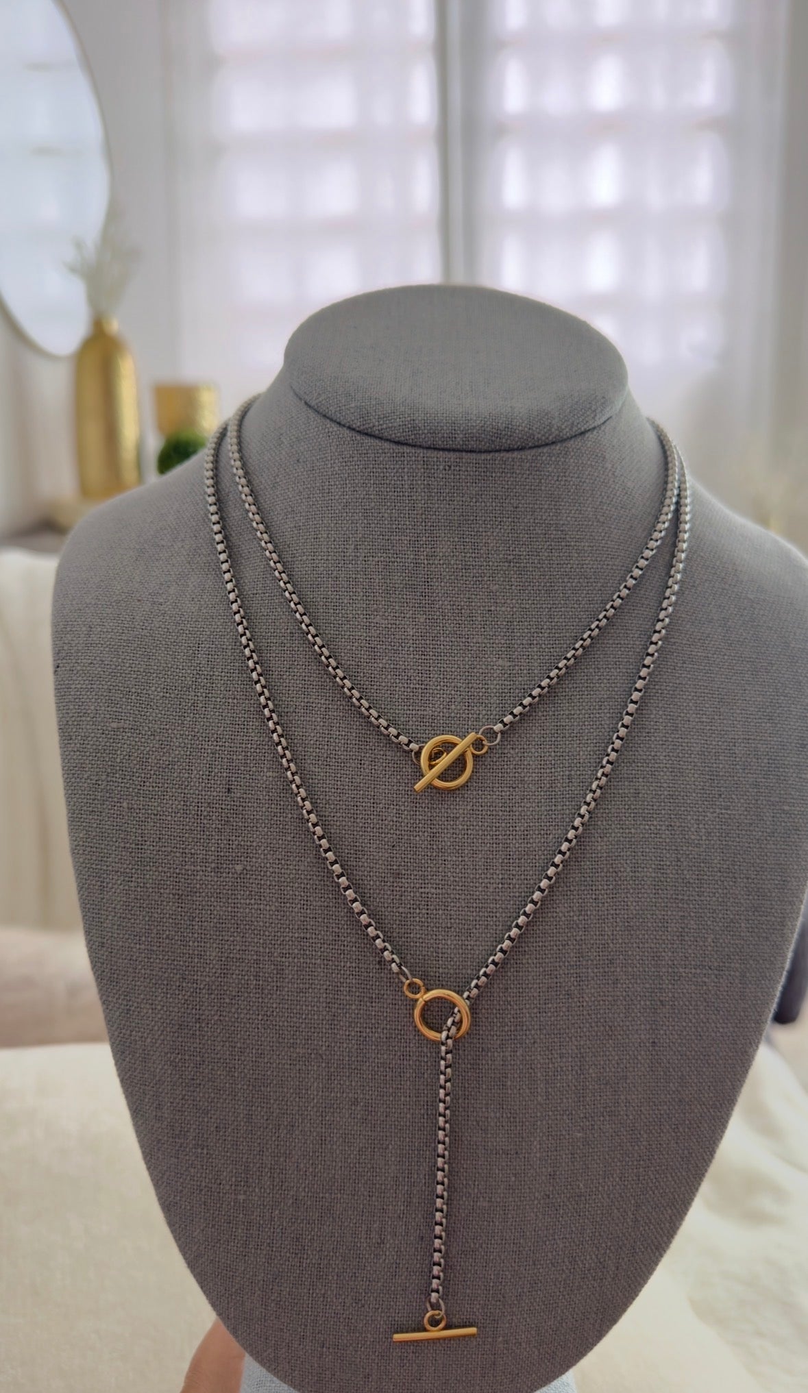 Collar Circle Dos Tonos