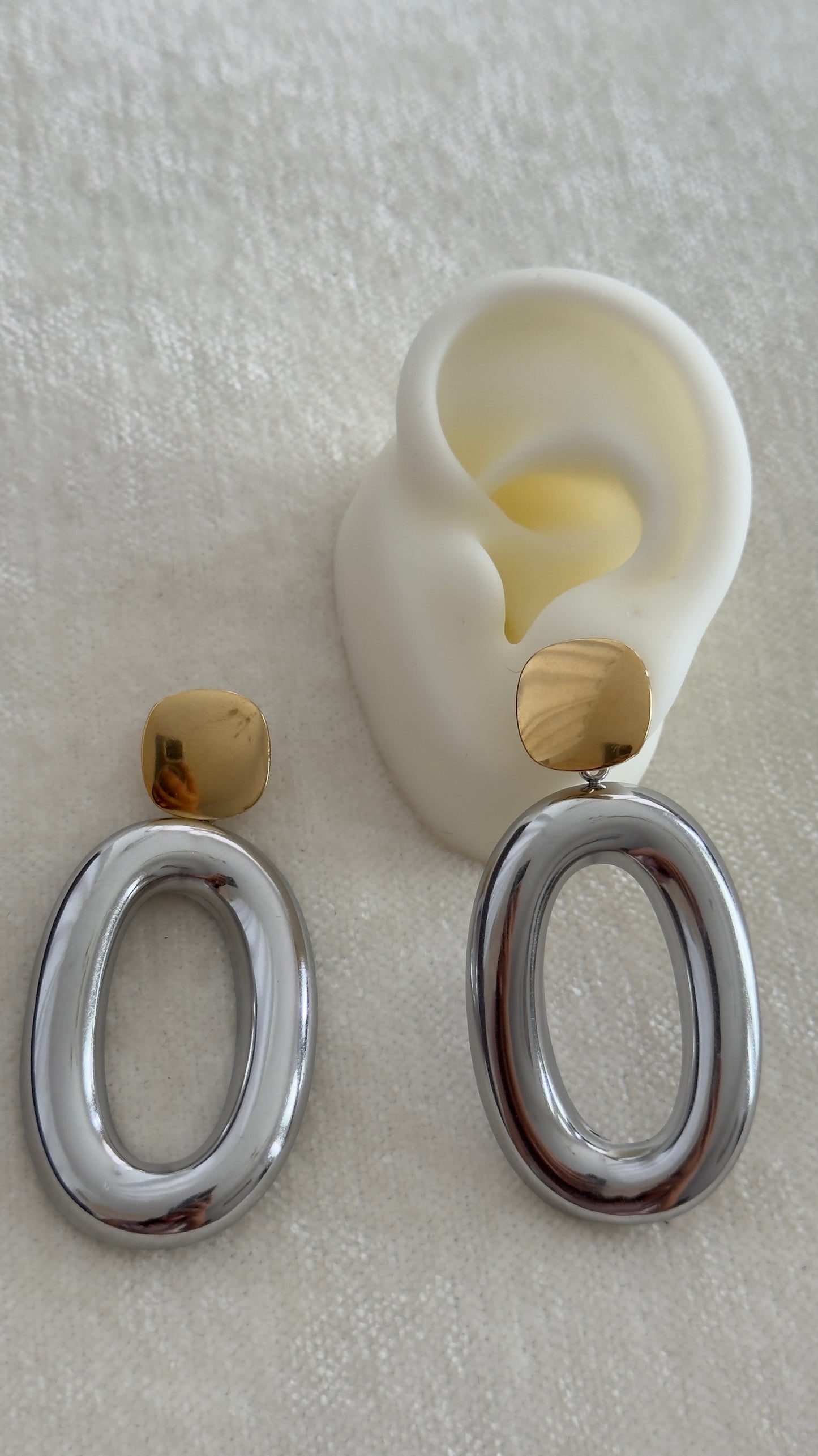 Aretes Bold Dos tonos