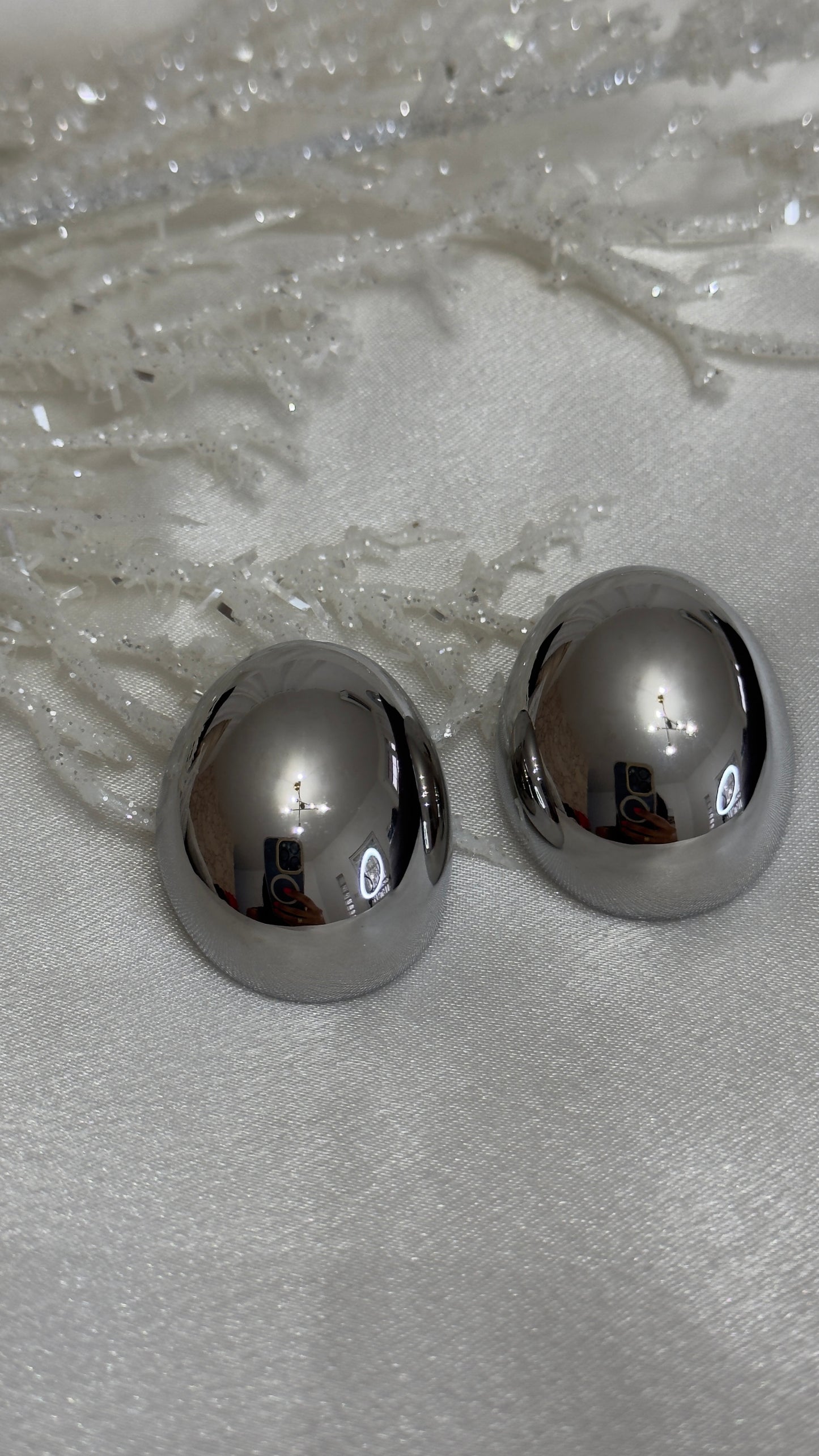 Aretes Chunky Silver