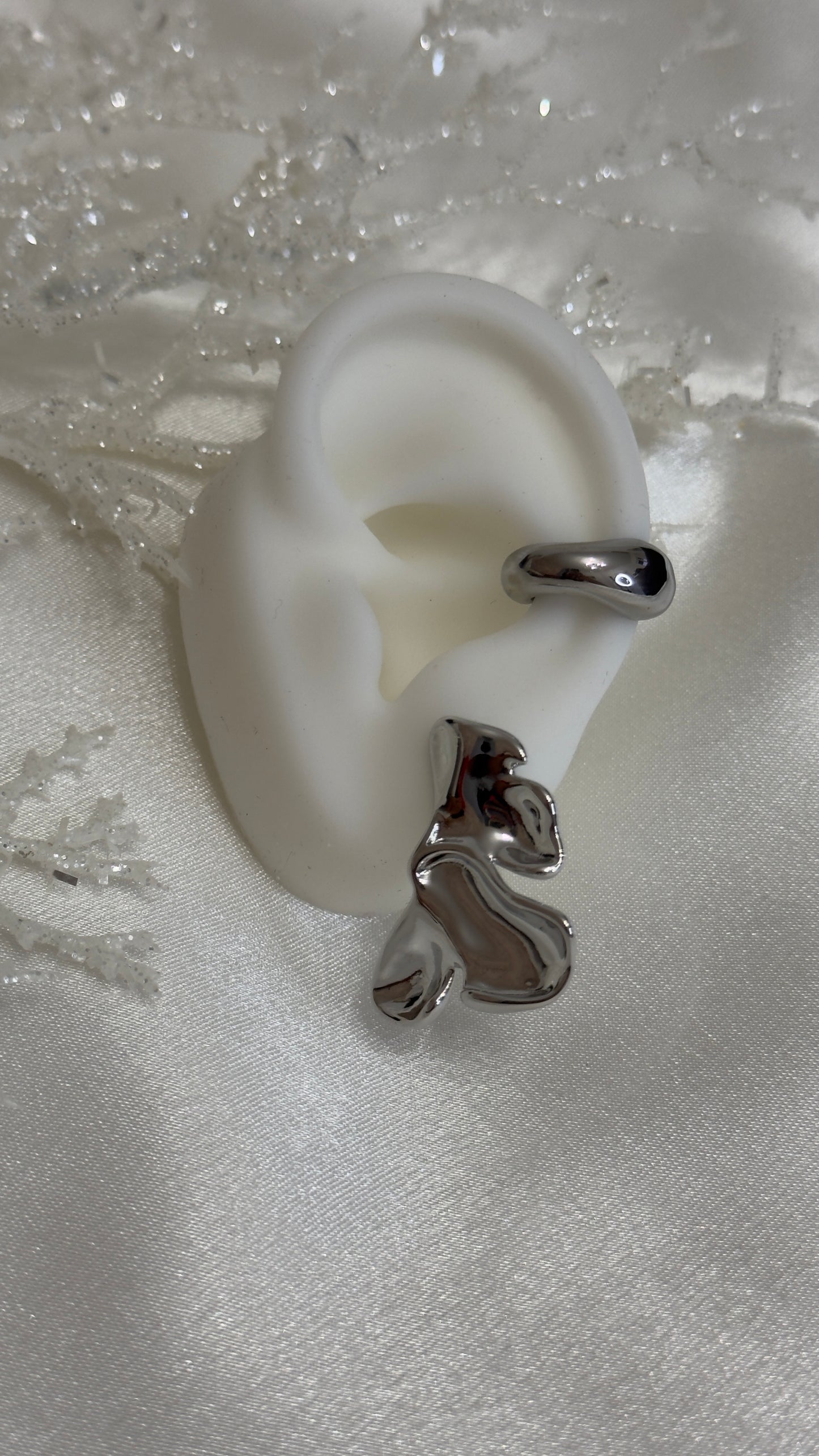 Aria Silver Ear Cuff