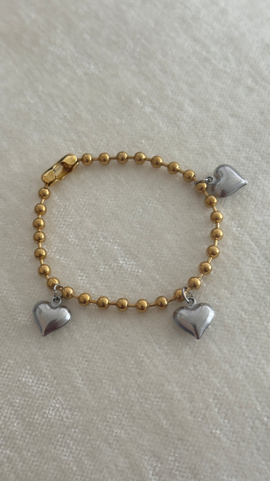 Pulsera Tres Corazones