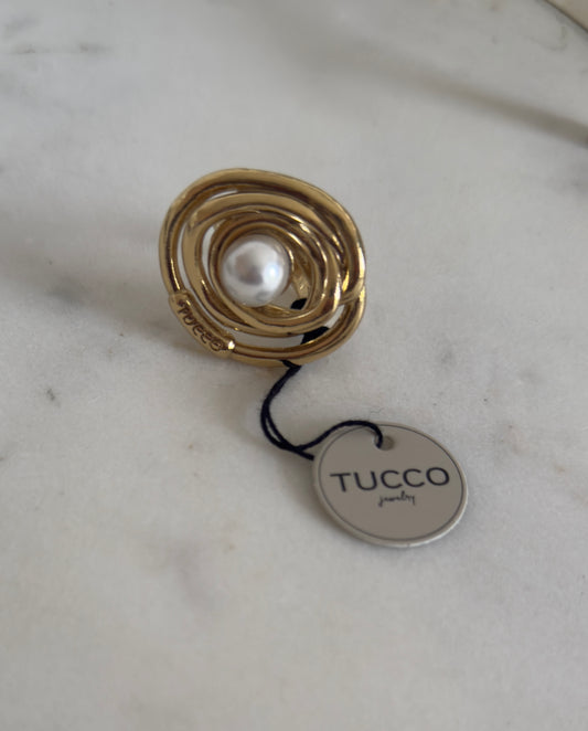 Tucco anillo nudo/ perla