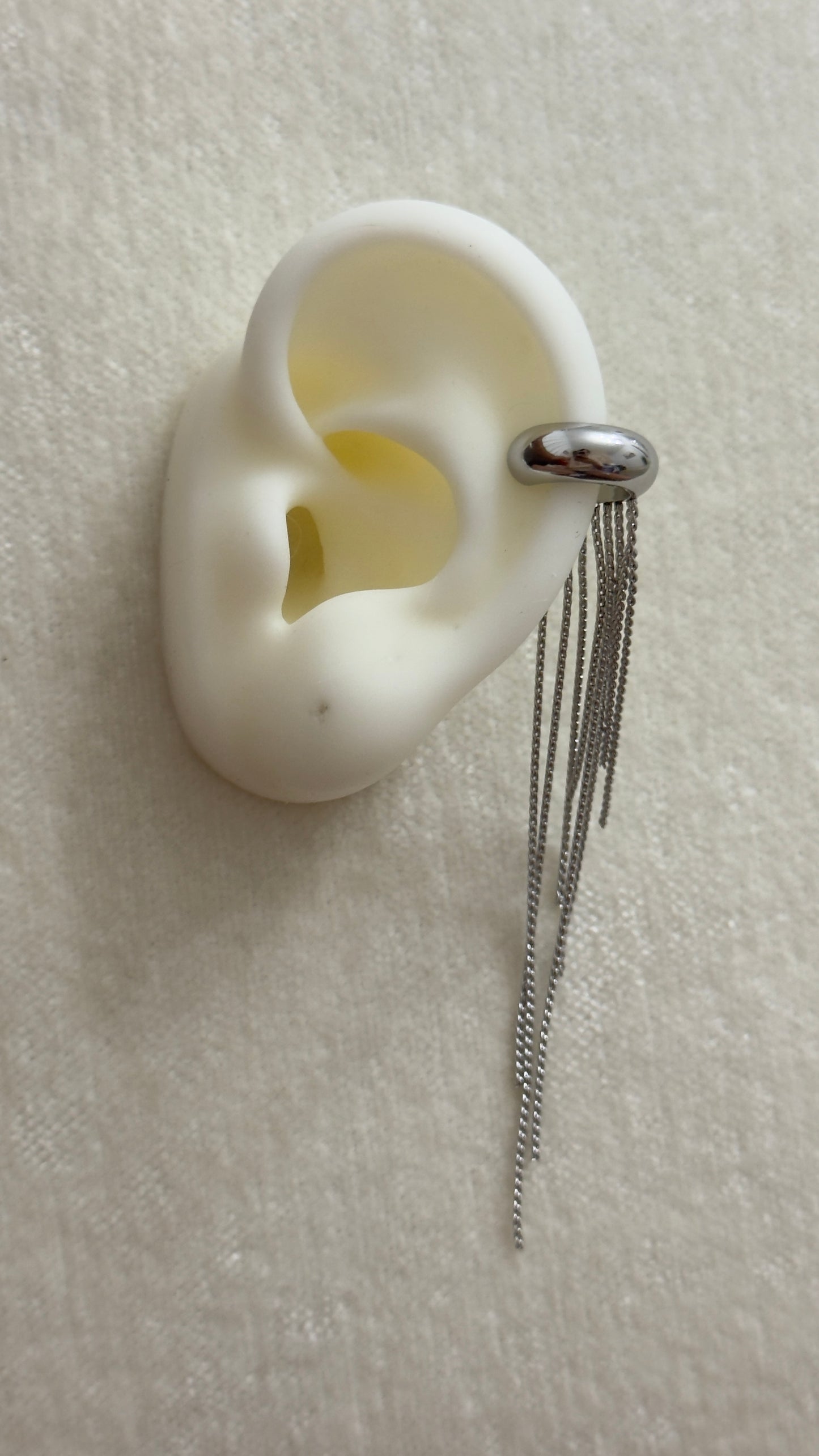Ear Cuff Chains Plata