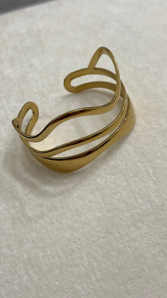 Pulsera Cuff Olas