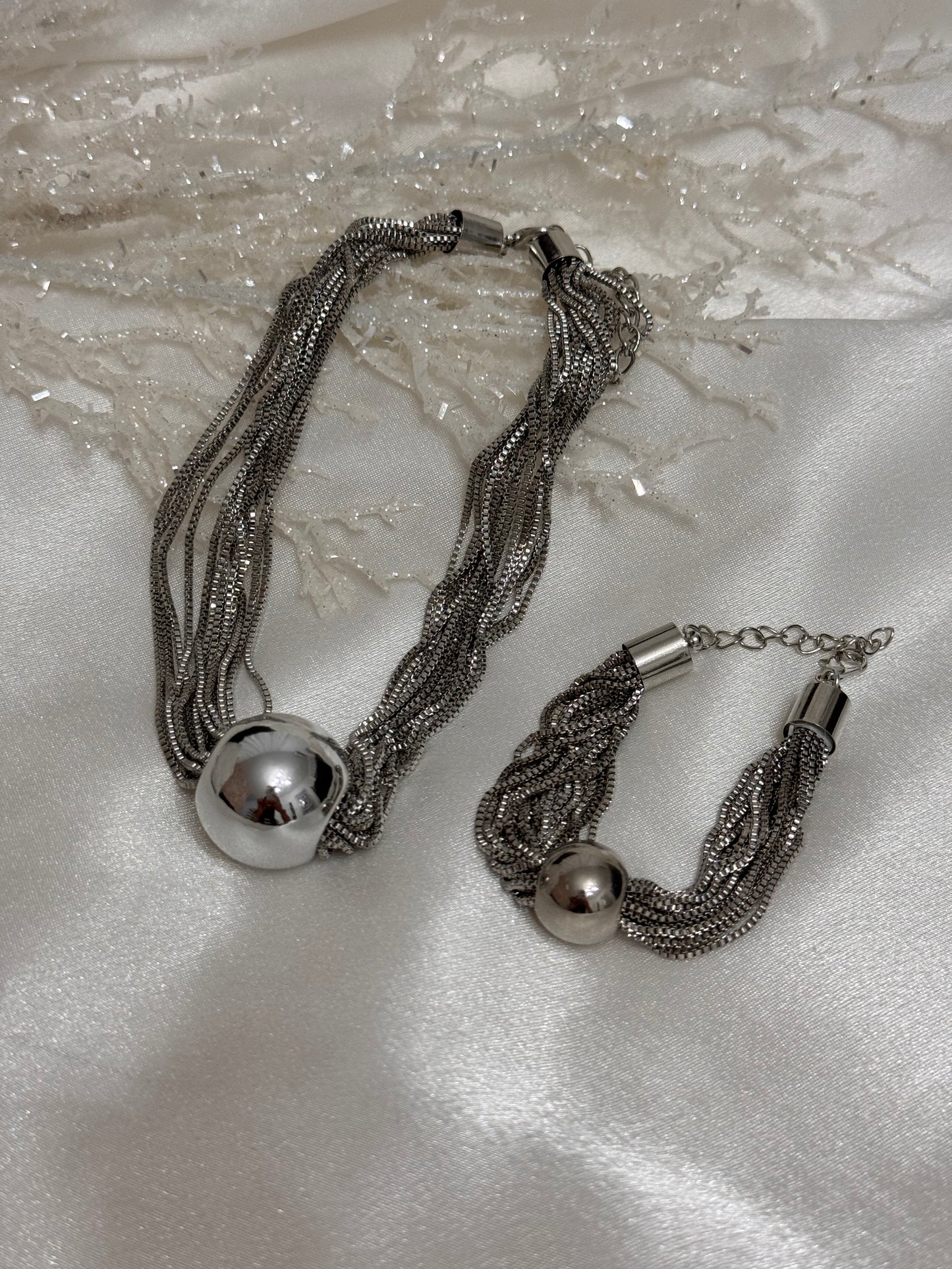 Collar Multi Silver