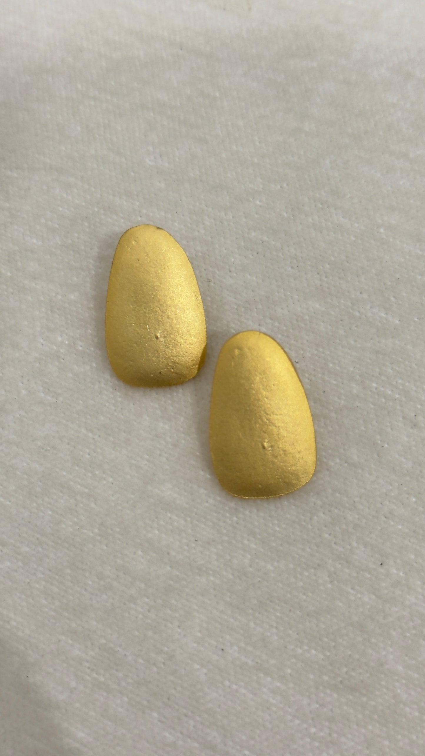 Aretes Matte Gold