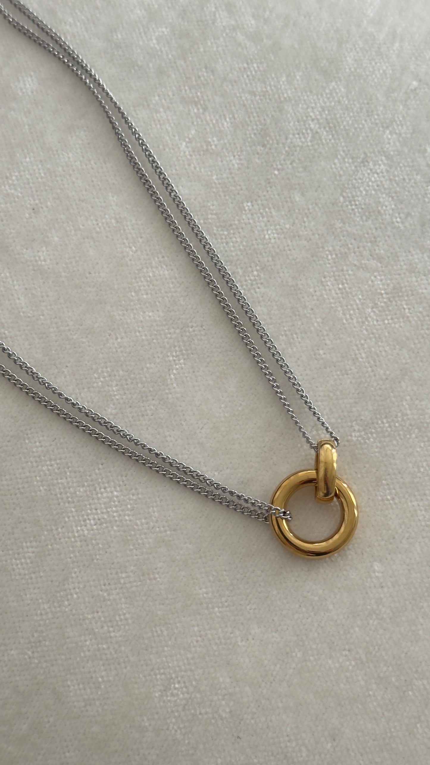 Collar Dos Tonos Circle