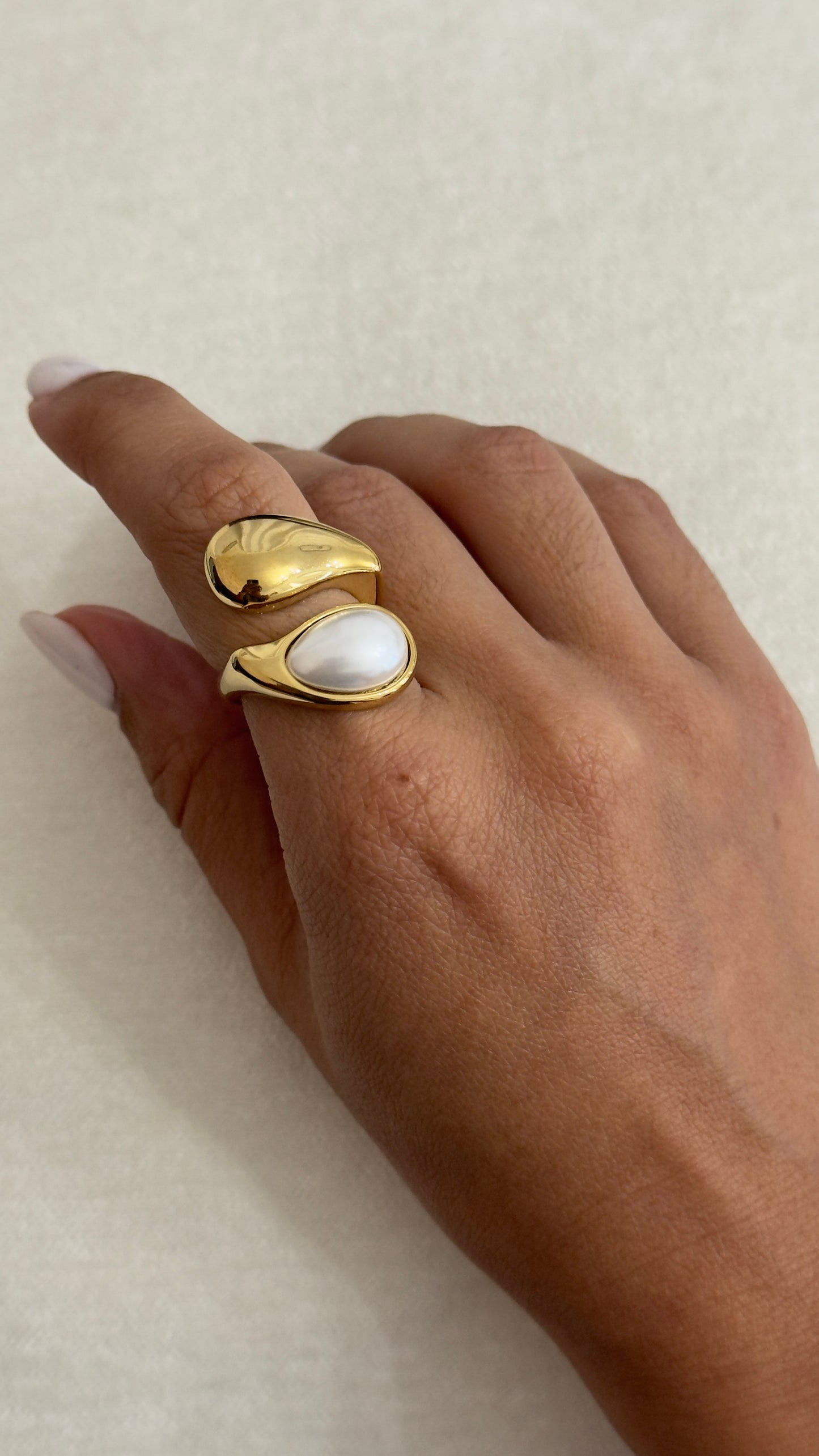 Sortija Perlas Oro