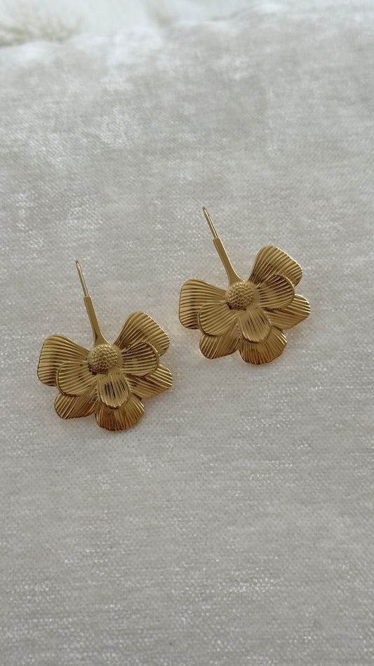 Aretes Flor Colgante