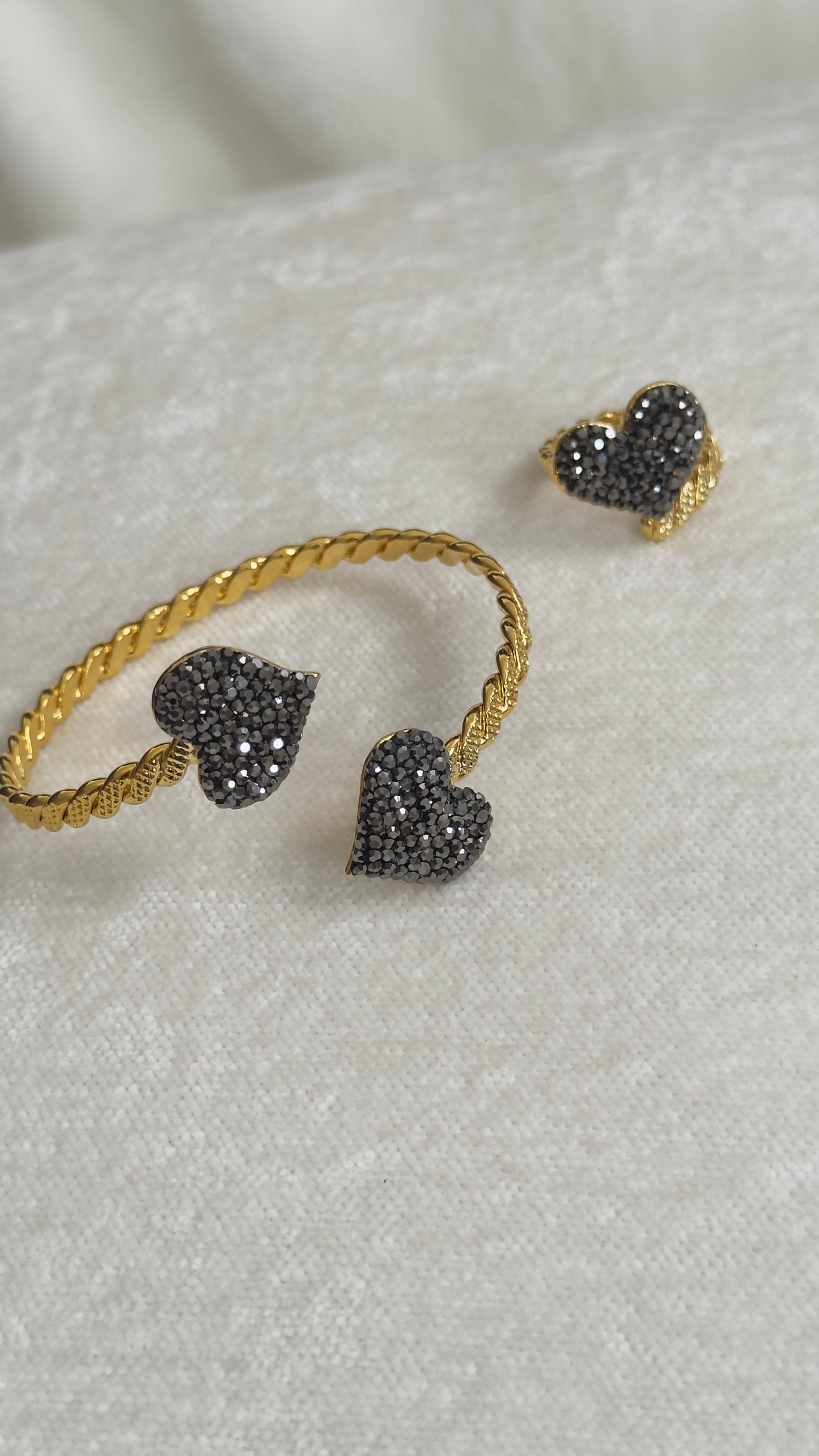 Pulsera Corazón Cristal